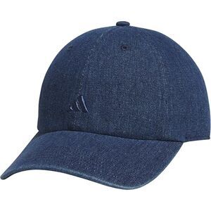 Adidas Women's Denim Baseball Cap Blue Jean Relaxed Adjustable Strapback Hat NEW